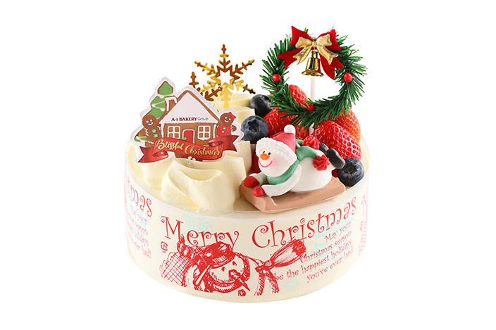 白雪祭「士多啤梨雜果蛋糕」日本最具標誌性代表的聖誕節活動，莫過於「雪祭」了。A-1 Bakery今年主打的聖誕蛋糕以「白雪祭」為靈感，漫天飛雪的浪漫景象，綴以可愛小雪人及聖誕裝飾，為你送上平安幸福。經